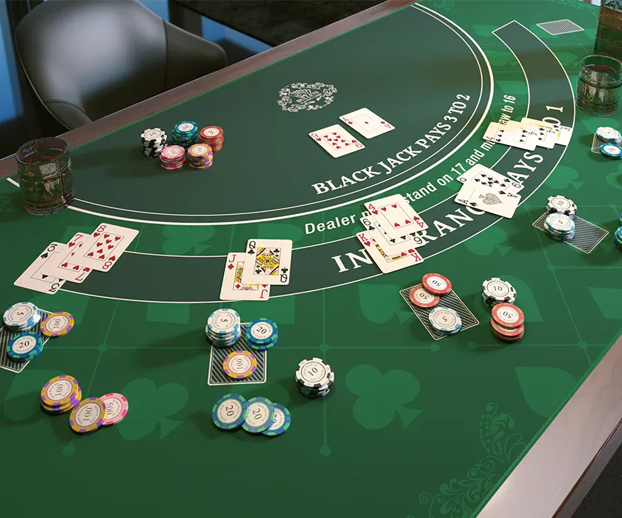 Table de blackjack